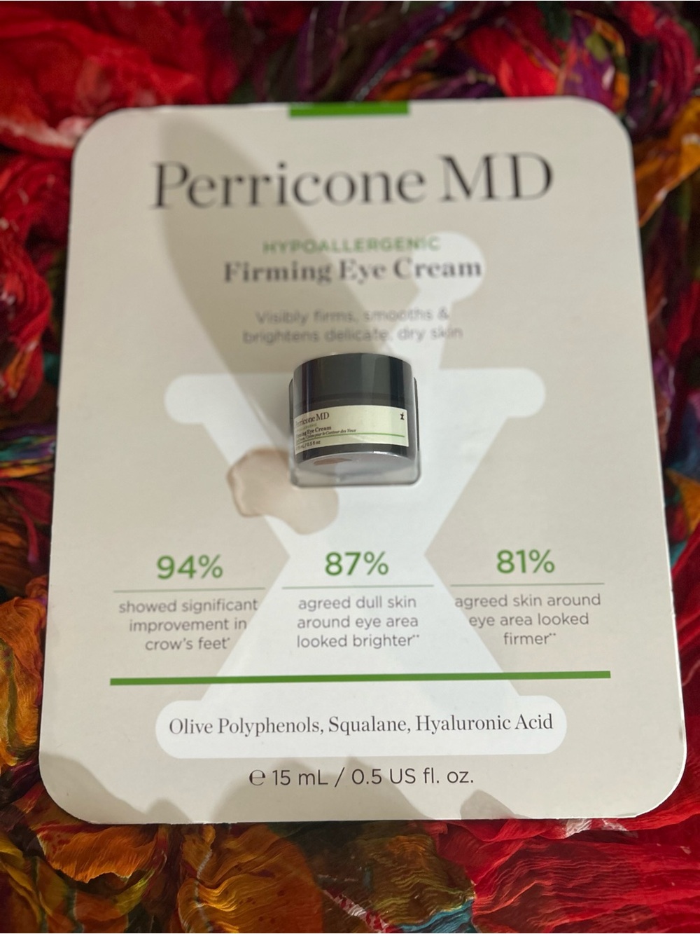 Perricone MD HypoAllergenic Firming Eye Cream 0.5 Fl oz - Picture 3 of 3